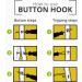 BodyHealt Button Hook and Zipper Pull Helper for Arthritis & Parkinson's Aids - Disability Dressing Tool for Easy Dressing - Pull Assist Buttonhook Combo - Buy Online on GoSupps.com