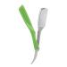 SYH & AQYE stainless steel barra shaver holder professional straight rand-hairdresser Salon quality cut throat manual shavette hairdresser without a blade (green)