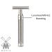 M HLE Rocca Series Stainless Steel Safety Razor | Silver Matt Finish - Closed Foam Edge - 1 Piece - Buy Online on GoSupps.com