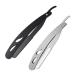minkissy 2pcs Vintage Razor Holder Stainless Steel Man Hairy Knife Foldable