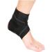 Ankle Brace for Women and Men - Adjustable Ankle Strap Wraps for Arch Support - Plantar Fasciitis Brace for Sprained Ankle Achilles Tendonitis Pain and Injured Foot (Black Right)