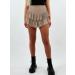 LAEMILIA Womens Elastic Waist Flared Short Skirt | Floral Print Mini Skater Skirt XL | Khaki Pleated Skirt - Buy Online on GoSupps.com