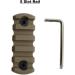 Gotical M-Lok Rail Sections Kit - 5-Pack 5-Slot to 13-Slot Weaver Segment Mount - Lightweight Tan Hunting Accessories - Buy Online on GoSupps.com