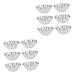 Milisten 12 Pcs Chocolate Chip Muffins Silicone Small Tart Cases Quiche Pan Egg Tart Stainless Egg Tart Wrapper Baking Mold Sushi Dipping Bowls Egg Tart Cups Egg Tart Tins Mini Pudding Mold Size 1x2pcs Silverx2pcs