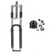 CDHPOWER Bike Suspension Fork 26" and 1 1/8" Headset Combo,Disc Brake,Black