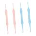 COOLHIYA 4 pcs Double-Head Spiral Ear Wax Removal Tools Ear Cleaning Kit Comfortable Massage Tip Picks for Home Use and Travel Random Color