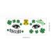 10 St. Patrick's Day Clover Face Stickers - Irish Green Hat Waterproof Party Accessories - Buy Online on GoSupps.com