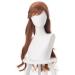 Wig for Princess Anna Cosplay Wig Olaf'S Adventure Cosplay Anna Wig Mix Brown Braid 70Cm Long Synthetic Hair Wigs + Wig Cap