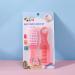 Meokro Baby Hair Brush Comb ABS Nylon Baby Hair Brush Comb Massage Tool Baby Pink