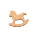 Alenybeby 2pcs Wooden Trojan Horse Teething Necklace | Natural Beech Animal Shape Nursing Pendant | Handmade DIY Accessory for Babies - Buy Online on GoSupps.com