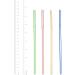 Comfy Package 200 Pack 7.75" High Flexible Plastic Straws Disposable Drinking Straws - Striped Assorted Colors - Buy Online on GoSupps.com