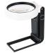 Plauauyt Magnifying Glass with Light and Stand Hands Free Handheld 6X 25X Adjustable Folding Magnifier with Led