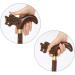Walking Stick Wooden Cane Wenge Faucet Crutches Seniors Non Slip Cane Walking Stick for The Elderly Caddy (Wengeb) Safehappy - Buy Online on GoSupps.com
