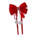 MAGICLULU 1pc Hair Accessories Girl Hair Clips Satin Hairpin Barrettes for Hair Christmas Bow Hairpin Satin Hair Clips Bowknot Hair Clips Tiara Bow Tie Ribbon Red Flocking Child