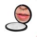 KEQKEV Compact Mirror Travel Mirror Portable Pocket Mirror - Simple Fashion Handheld Makeup Mirror Black Round