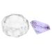 Ipetboom Manicure Cups Nail Art Crystal Cup Nail Art Cleaning Tool Glass Nail Dish Bowl Crystal Nail Art Cup Nail Art Use Cup Dappen Cup Crystal Nail Powder Purple Nail Art Liquid Cup