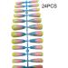 dijiusidy 24 Pieces Nails Full Cover Elegant Gradient Style Artificial Nail Tips Manicure Decoration Fingernail Accessory ch05 - Buy Online on GoSupps.com
