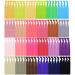 Mudder 100 Pieces Elastic Hair Ties No Crease Elastic Ribbon Ponytail Holders Hair Bands for Girls Women Teens and Kids Bows (Multicolor A)