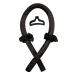 Heatless Curling Rod Headband No Heat Silk Ribbon Curling Rod Hair Roller Curls with Hair Claw Clip Lazy Natural Soft Wave DIY Hair Rollers Styling Tool for Sleep in Overnight (Black)