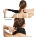 Xinchi Neck Support Collar for Pain Relief | Adjustable Breathable Neck Bandage with Velcro - Ergonomic Design for Men & Women - Black - Buy Online on GoSupps.com