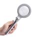 Handheld Magnifier HD Old Man Reading LED Strip Light Optical Glass High Magnification Mirror Made in China