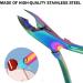 BAQI 4 Packs Cuticle Remover Cuticle Cutter Trimmer Rainbow Professional Cuticles Nipper Stainless Steel Cuticle Clippers Nail Cuticle Scissors Tools for Manicure and Pedicure - Buy Online on GoSupps.com