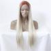 wig Women s front lace dyed gradient wig long straight hair hook wig