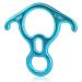 NewDoar 50KN 11000 LBF Rescue Figure,8 Descender Large Bent-Ear Belaying and Rappelling Gear Belay Device for Rock Climbing, Aerial Dance,Ziplining and Peak Rescue 7075 Aluminum Alloy Blue