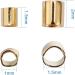 PandaHall Tube Crimp Beads 3000 Pcs Brass Spacer Beads for Jewelry Making - Golden/Silver/Platinum - 1.5mm, 2mm, 2.5mm - Buy Online on GoSupps.com