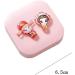 Optometry Lens Container Box - Cute & Portable Contact Lens Case for Girls | Compact Mini in Pink & White - International Shipping Available - Buy Online on GoSupps.com