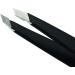Tweezerman Stainless Steel Slant Tweezer - Black Eyebrow Tweezers for Women and Men - Buy Online on GoSupps.com