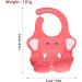 Sichy Baby Bibs - Adjustable Silicone Feeding Bibs for Babies & Toddlers | Waterproof Weaning Bibs with Food Crumb Catcher Pocket - Cherry - Buy Online on GoSupps.com