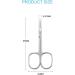 LIVINGO Premium Stainless Steel Manicure Nail Scissors | Multi-purpose Cuticle Grooming Kit for Eyebrow, Eyelash, Dry Skin | Curved Blade 3.5 inch Silver - Buy Online on GoSupps.com