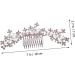 minkissy the Rhinestone Alloy Hair Comb Bridal Headpieces for Wedding hairpin Wedding Bridal Hair Comb bridal accessories Wedding Flower Hair Comb bride decorate the Accessories - Buy Online on GoSupps.com