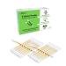 Organic Cotton Swabs with Wooden Sticks 400 Pcs of Pack, qtips Cotton Swabs Pure Natural Bamboo Biodegradable, Double Round Tipped, q tips for ears, Makeup and Daily Use 400Pcs White-400Pcs