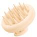 Scalp Massager Shampoo Brush  Soft Silicone Hair Scrubber for Washing Hair  Wet and Dry Hair Scalp Care Brush  Shower Brush Scalp Scrubber Exfoliator with Bristles for Dandruff Removal  Hair Growth Beige