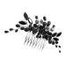 Healeved Decorative Hair Comb Rhinestone Bobby Pins Rhinestone Flower Headpiece Wedding Bridal Hair Comb Headdress Rhinestone Hair Comb for Women Blue Hair Clips Christmas Hair Comb Crystal