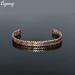 Cigmag Women's Copper Magnetic Bracelet - Adjustable Brazaletes Cuff Bangle with Ultra Strength Magnet - Tricolor Feather Design - Gift Box Included - Buy Online on GoSupps.com