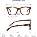 JiSoo Women's Reading Glasses 1.5 - Oversized Designer Readers with Spring Hinge in Brown Tortoise Shell - Stylish & Comfortable - Buy Online on GoSupps.com
