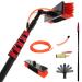 Telescopic Window Cleaner Professional Set Window Cleaning Rod 3.6-10.8M Telescopic Rod Aluminum Telescopic Rod Glass Cleaning photovoltaic Panel 36FT/10.8M