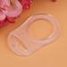 Salalis 10-Piece Silicone Adapter Rings for Pacifiers - Transparent Dummy Button Style Holder & Clip for Babies - Buy Online on GoSupps.com