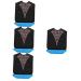 4pcs Elderly Bib Dining Bibs Stylish Shirts for Men Shirt Protectors for Adults Tap Out Shirts Men Washable Clothing Protector Polyester Delicate Protective Case Men's/186
