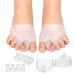 Toe Spreader Silicone Gel Separator Set - Hallux Valgus Correction for Men & Women | Bunion Relief Kit with Midfoot Pads - Buy Online on GoSupps.com