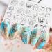 CHANGAR Abstract Lady Face Nail Sticker Decals Geometry Lining Animal Nail Art Water Transfer Sticker Rose Skull Bone Water Sliders Paper Nail Art Decor Gel Polish Sticker Manicure Tips - Buy Online on GoSupps.com