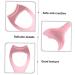 Didiseaon 2pcs Mascara Brush Gel Nail Polish Reusable Eye Stencil Reusable Eyeliner Applicator Pink - Buy Online on GoSupps.com