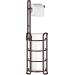 TomCare Toilet Paper Holder Toilet Paper Stand and Dispenser for 3 Spare Rolls Metal Wire Free-Standing Toilet Tissue Paper Roll Storage Shelf Bathroom Accessories Storage Organizer Bronze
