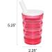 Rehabilitation Advantage 8oz Long Spout Feeding Cup Set of 2 - Red | Easy-to-Use for Rehabilitation and Daily Use - Buy Online on GoSupps.com