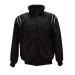 3N2 Men's Umpire Coldstrike Full Zip Cold Weather Jacket Black/White Large