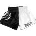 HUOLEI Muay Thai Shorts for Men and Women, High Grade MMA Gym Boxing Kickboxing Shorts - 1 White & Black XS, Waist 22-24 - Buy Online on GoSupps.com