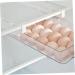 Gadpiparty Egg Storage Box Egg Holder for Fridge Drawer Food Containers Egg Container Refrigerator re-usable White 30.5X20X8.5cm - Buy Online on GoSupps.com